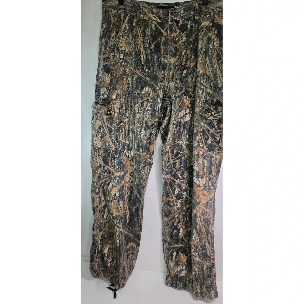 TrueTimber Camo Hunting Cargo Pants DRT Mens Medium 34x30 Missing Button